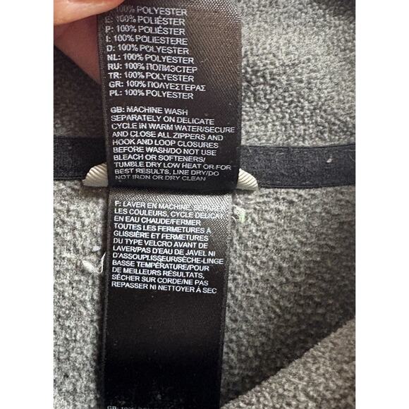 The North Face women's Small Polartec Classic Fleece Gray Quarter Zip Pullover - Picture 5 of 6